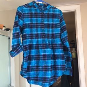 Lands end flannel tunic